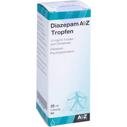 Abbildung: Diazepam AbZ Tropfen zum Einnehmen 25 ml, Tropfen zum Einnehmen PZN 01015506