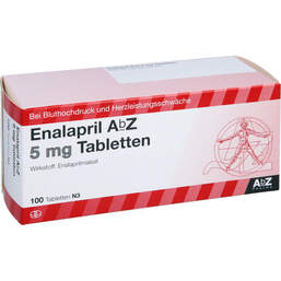 Abbildung: Enalapril AbZ 5 mg Tabletten 100 St, Tabletten PZN 01015676