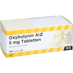 Abbildung: Oxybutynin AbZ 5 mg Tabletten 100 St, Tabletten PZN 01016687