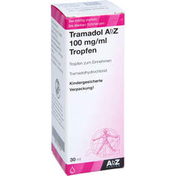 Abbildung: Tramadol AbZ 100 mg / ml Tropfen zum Einnehmen 30 ml, Tropfen zum Einnehmen PZN 01017184
