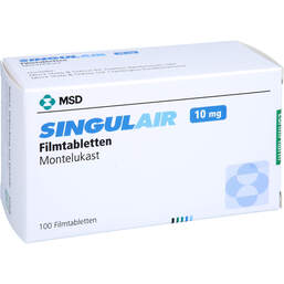 Abbildung: Singulair 10 mg Filmtabletten 100 St, Filmtabletten PZN 01017557