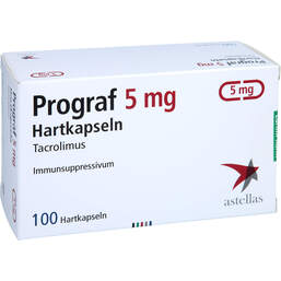 Abbildung: Prograf 5 mg Hartkapseln 100 St, Hartkapseln PZN 01021553