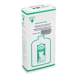 Abbildung: Augenspülflasche Barikos mit steril Flüssigkeit 175 ml, Flaschen PZN 01023026