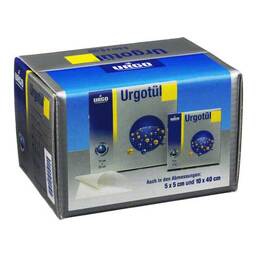 Abbildung: Urgotül 5x5 cm Wundgaze Spender 120 St, Wundgaze PZN 01023138