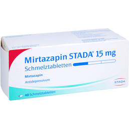 Abbildung: Mirtazapin STADA 15 mg Schmelztabletten 48 St, Schmelztabletten PZN 01027082