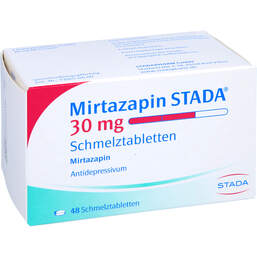 Abbildung: Mirtazapin STADA 30 mg Schmelztabletten 48 St, Schmelztabletten PZN 01027107