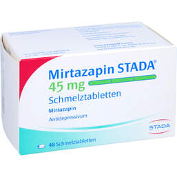Abbildung: Mirtazapin STADA 45 mg Schmelztabletten 48 St, Schmelztabletten PZN 01027142