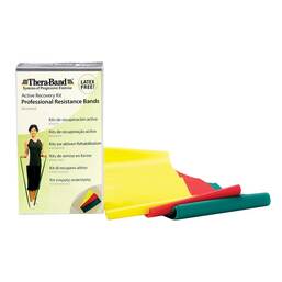 Abbildung: Thera Band Set leicht 1,50m gelb, rot und grün 1 St PZN 01027981