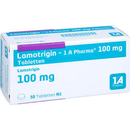 Abbildung: Lamotrigin 1A Pharma 100 mg Tabletten 50 St, Tabletten PZN 01029827