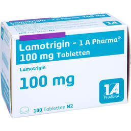 Abbildung: Lamotrigin 1A Pharma 100 mg Tabletten 100 St, Tabletten PZN 01029922