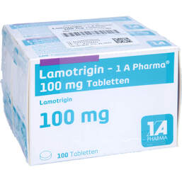 Abbildung: Lamotrigin 1A Pharma 100 mg Tabletten 200 St, Tabletten PZN 01030026