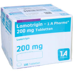 Abbildung: Lamotrigin 1A Pharma 200 mg Tabletten 200 St, Tabletten PZN 01030204