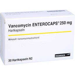 Abbildung: Vancomycin Enterocaps 250 mg Hartkapseln 30 St, Hartkapseln PZN 01043081