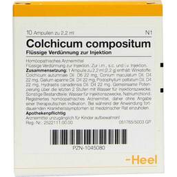Abbildung: Colchicum Compositum Ampullen 10 St, Ampullen PZN 01045080