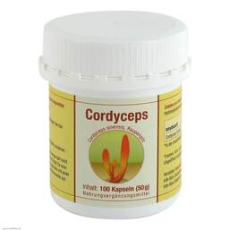 Abbildung: Cordyceps sinensis Kapseln Kapseln, 100 St PZN 01049385