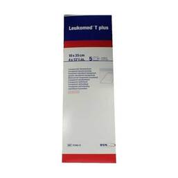 Abbildung: Leukomed transp. plus sterile Pflaster 10x35 cm 5 St, Pflaster PZN 01051057