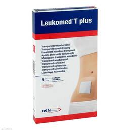 Abbildung: Leukomed transp. plus sterile Pflaster 8x15 cm 5 St, Pflaster PZN 01051212