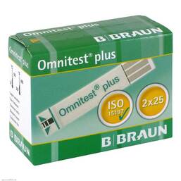 Abbildung: Omnitest Plus Teststreifen Teststreifen, 2X25 St PZN 01057781