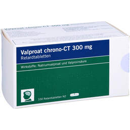 Abbildung: Valproat chrono-CT 300 mg Retardtabletten 100 St, Retard-Tabletten PZN 01065510
