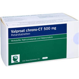 Abbildung: Valproat chrono-CT 500 mg Retardtabletten 100 St, Retard-Tabletten PZN 01065556