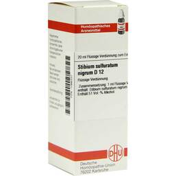 Abbildung: Stibium sulfuratum nigrum D 12 Dilution Dilution, 20 ml PZN 01066337