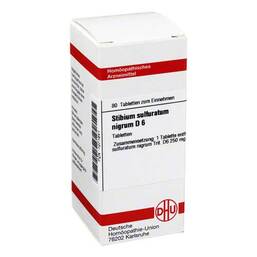 Abbildung: Stibium sulfuratum nigrum D 6 Tabletten Tabletten, 80 St PZN 01071841