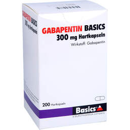 Abbildung: Gabapentin Basics 300 mg Hartkapseln 200 St, Hartkapseln PZN 01072266