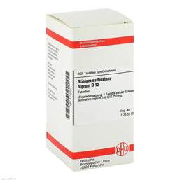 Abbildung: Stibium sulfuratum nigrum D 12 Tabletten Tabletten, 200 St PZN 01072562