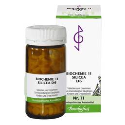Abbildung: Biochemie 11 Silicea D 6 Tabletten Tabletten, 200 St PZN 01073981