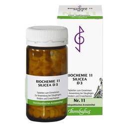 Abbildung: Biochemie 11 Silicea D 3 Tabletten Tabletten, 200 St PZN 01074012