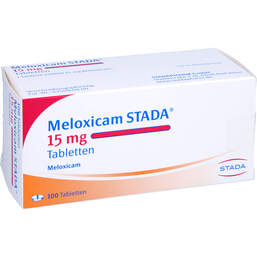 Abbildung: Meloxicam STADA 15 mg Tabletten 100 St, Tabletten PZN 01079251