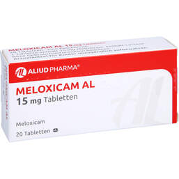 Abbildung: Meloxicam AL 15 mg Tabletten 20 St, Tabletten PZN 01084329