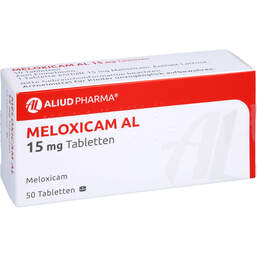 Abbildung: Meloxicam AL 15 mg Tabletten 50 St, Tabletten PZN 01084335