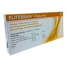 Abbildung: Rufebran rheumo Ampullen Ampullen, 10 St PZN 01085211