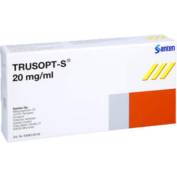Abbildung: Trusopt S 20 mg / ml Augentropfen in Einzeldosisbeh. 30X0.2 ml, Augentropfen PZN 01087144