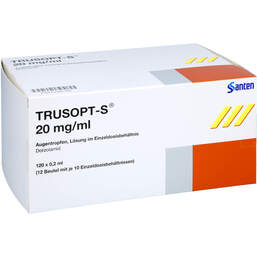 Abbildung: Trusopt S 20 mg / ml Augentropfen in Einzeldosisbeh. 120X0.2 ml, Augentropfen PZN 01087150