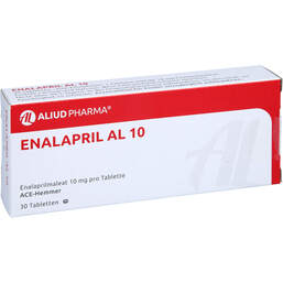 Abbildung: Enalapril AL 10 Tabletten 30 St, Tabletten PZN 01097728