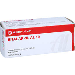 Abbildung: Enalapril AL 10 Tabletten 100 St, Tabletten PZN 01097740