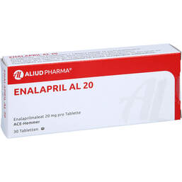 Abbildung: Enalapril AL 20 Tabletten 30 St, Tabletten PZN 01097757