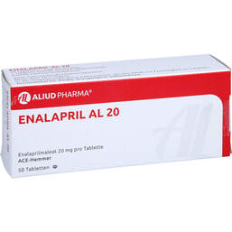 Abbildung: Enalapril AL 20 Tabletten 50 St, Tabletten PZN 01097786