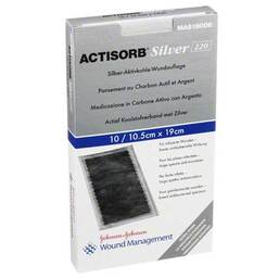 Abbildung: Actisorb 220 Silver 19x10,5 10 St, Kompressen PZN 01098780