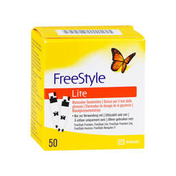 Abbildung: Freestyle Lite Teststreifen ohne Codieren 50 St, Teststreifen PZN 01104865