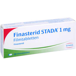 Abbildung: Finasterid STADA 1 mg Filmtabletten 28 St, Filmtabletten PZN 01111078