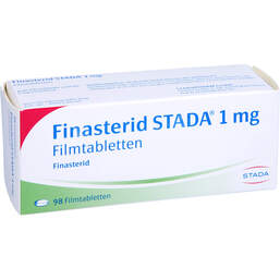 Abbildung: Finasterid STADA 1 mg Filmtabletten 98 St, Filmtabletten PZN 01111084