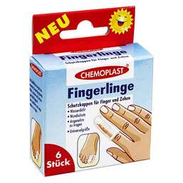 Abbildung: Fingerlinge Schutzkappen für Finger und Zehen 6 St PZN 01114415