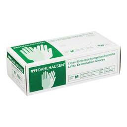Abbildung: Handschuhe Latex ungepudert Größe M Handschuhe, 100 St PZN 01116874