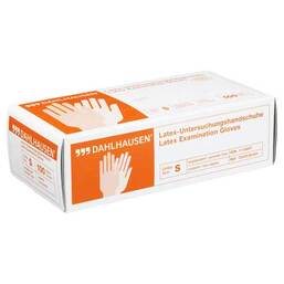 Abbildung: Handschuhe Latex ungepudert Größe S Handschuhe, 100 St PZN 01116897