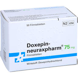 Abbildung: Doxepin neuraxpharm 75 mg Filmtabletten 50 St, Filmtabletten PZN 01121415
