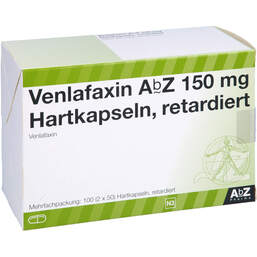 Abbildung: Venlafaxin AbZ 150 mg Hartkapseln retardiert 100 St, Retard-Kapseln PZN 01124023
