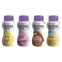 Abbildung: Fortimel Energy Mischkarton Flüssigkeit, 8X4X200 ml PZN 01125494
